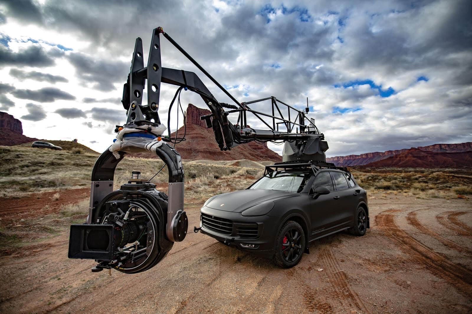 CineMoves Arm Car rigged for filming