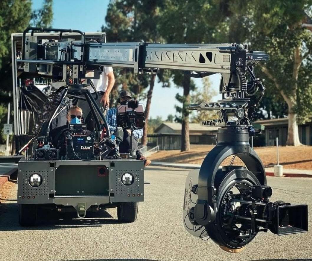 Cinergy Electric Camera Car with crane mounted