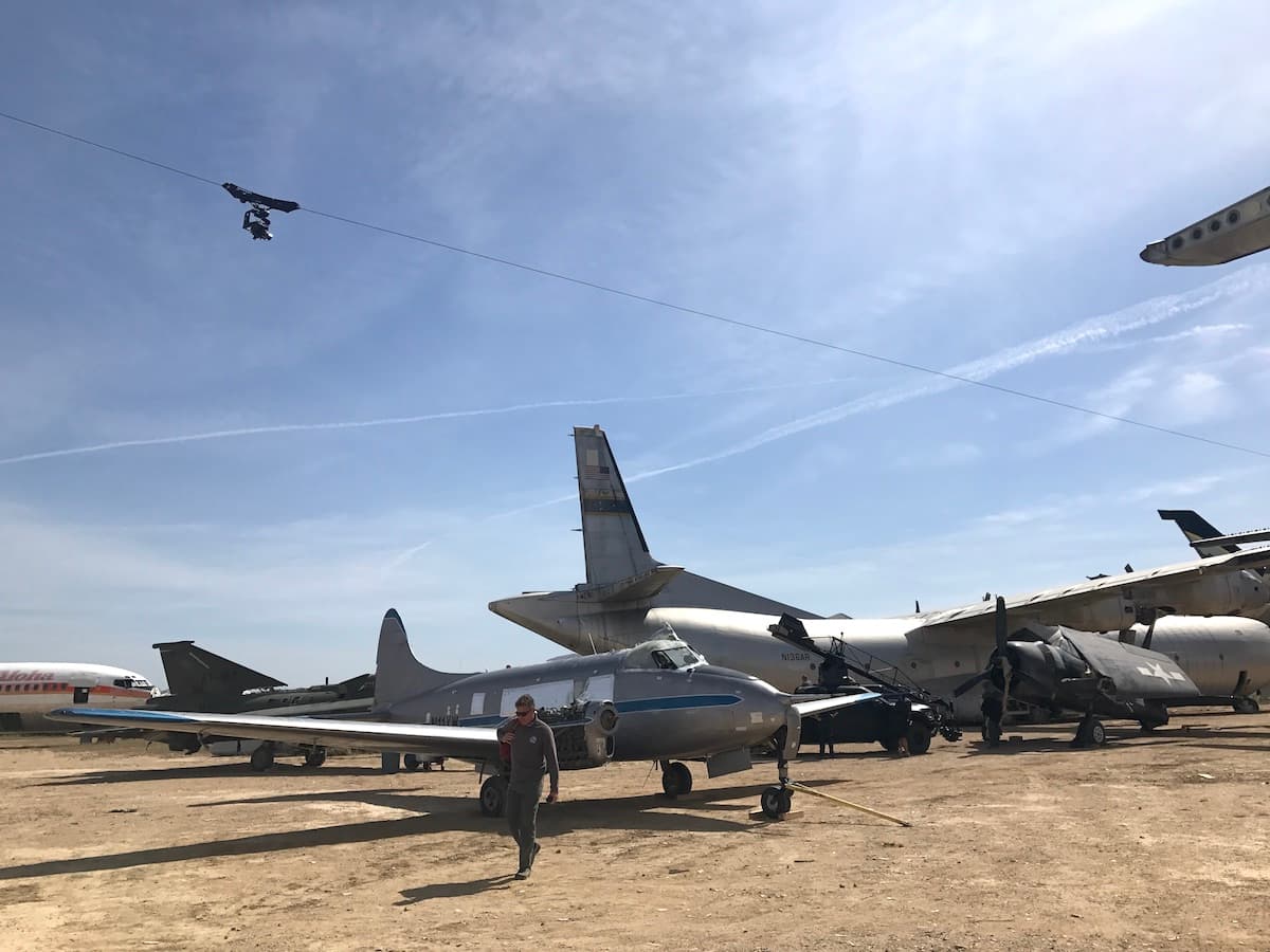 DactylCam Pro at airplane graveyard location