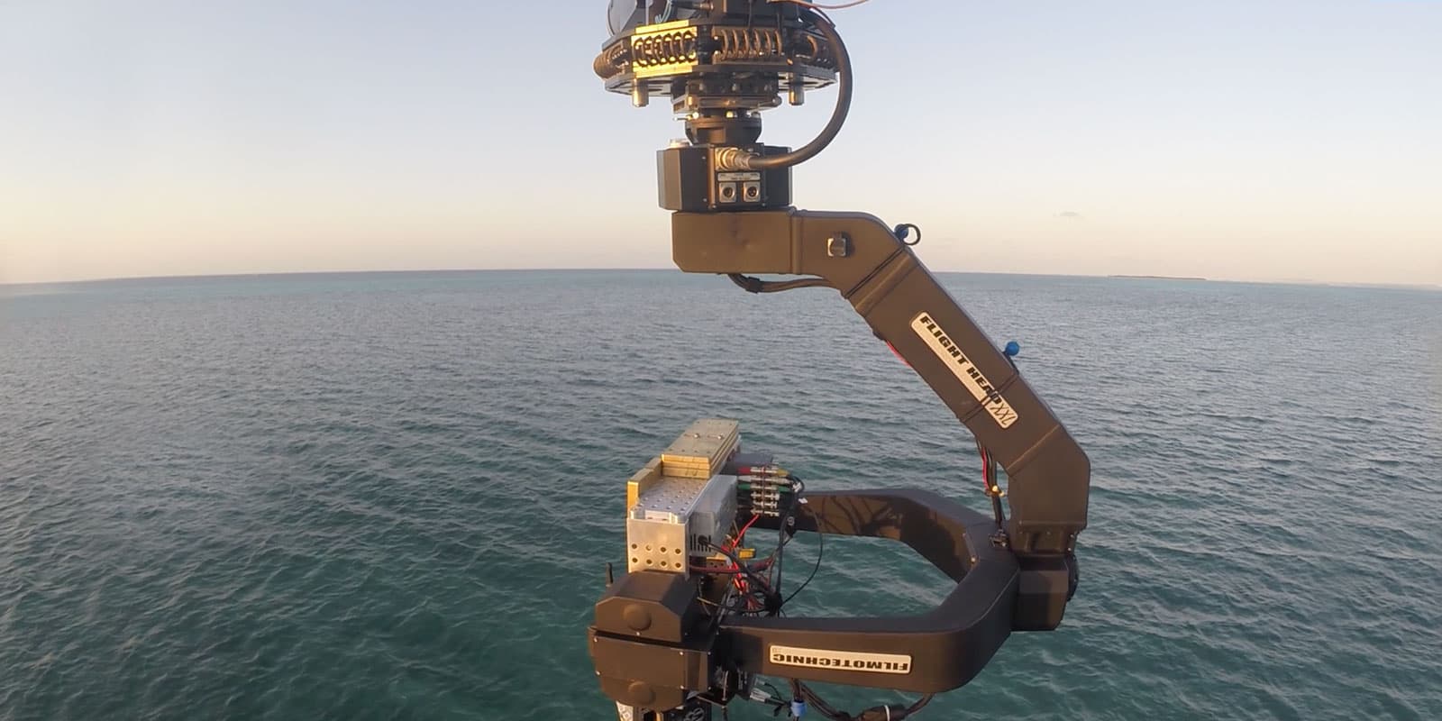 Flight Head XXL mounted on crane