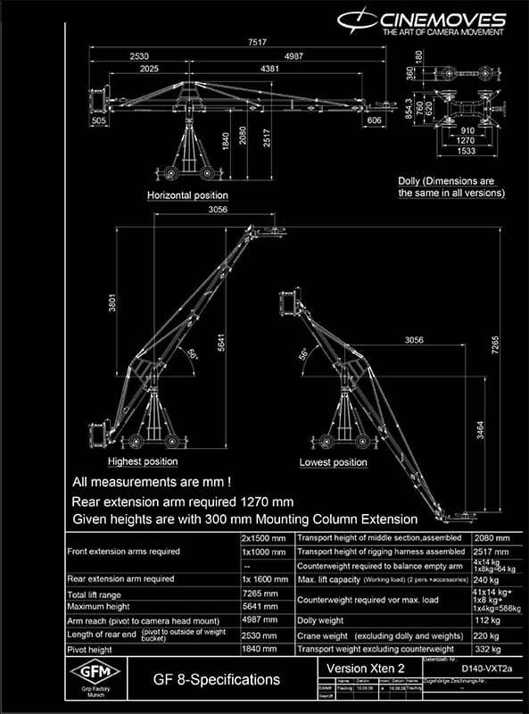 GF 8 Xtens specifications 2