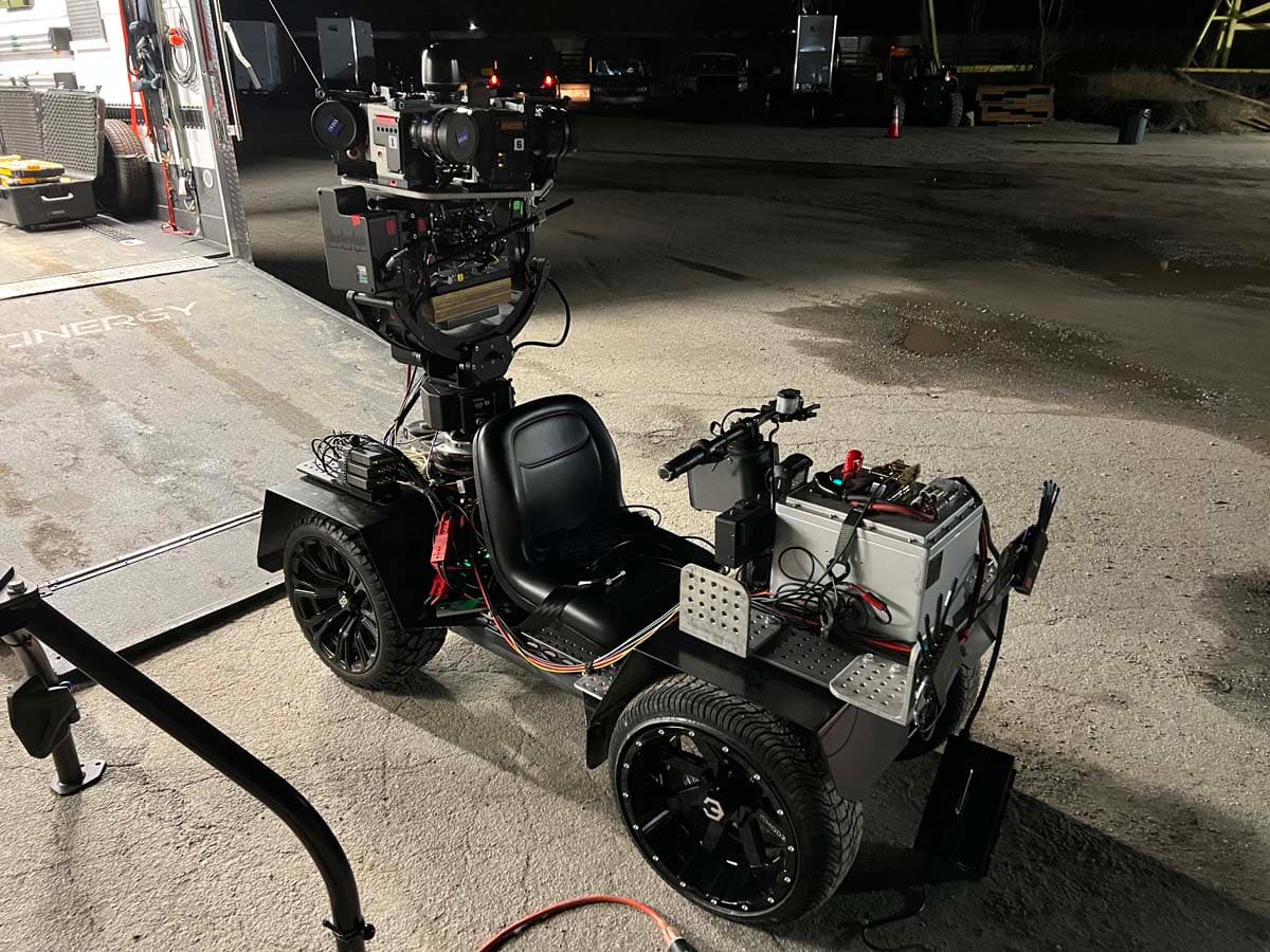 Mini Cinergy EV with equipment mounted