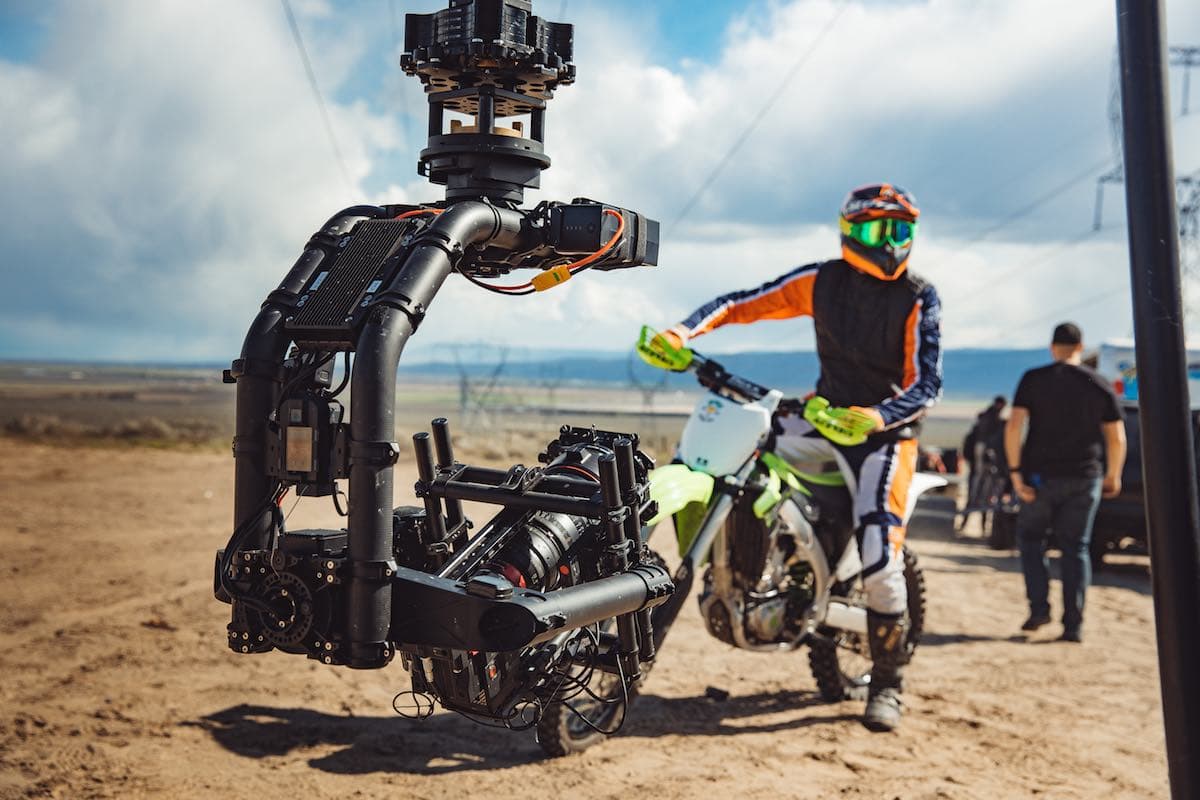 MōVI XL on motorcycle rig
