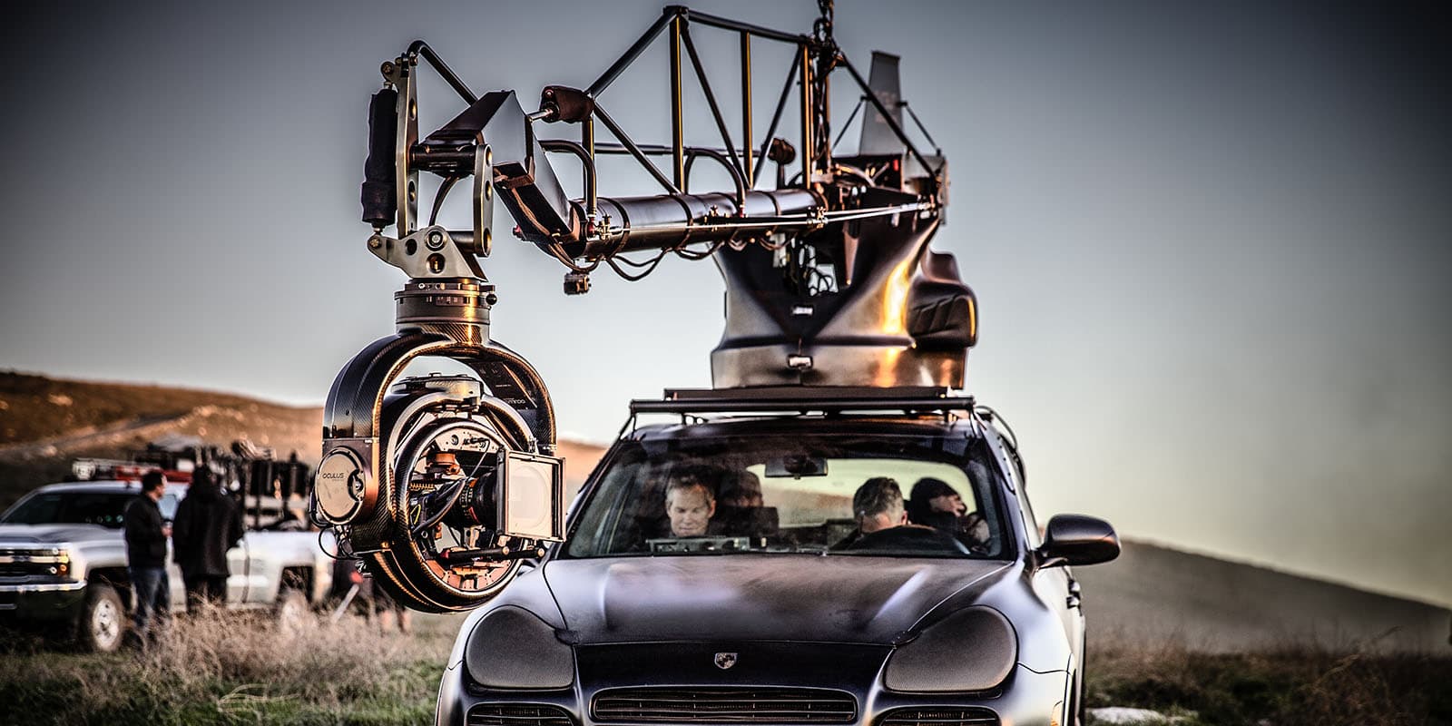 Oculus gimbal on off-road vehicle