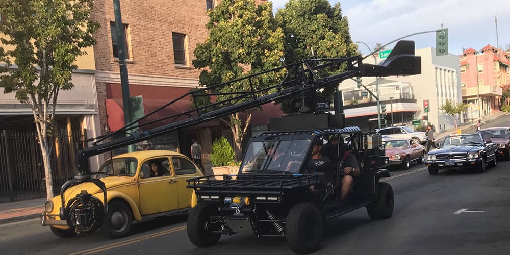 Remote Scorpio Arm on set