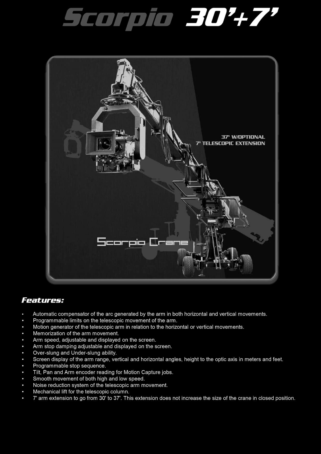 Scorpio 30'-37' specifications 1