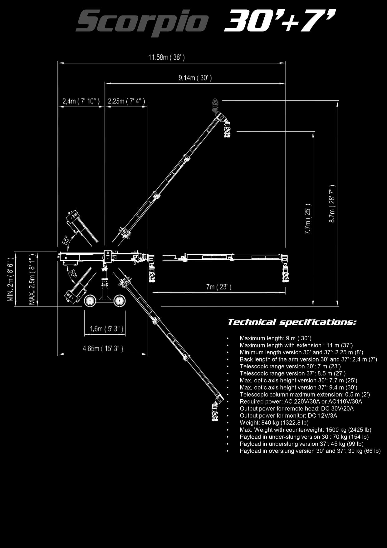 Scorpio 30'-37' specifications 2