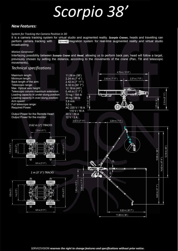 Scorpio 38' specifications