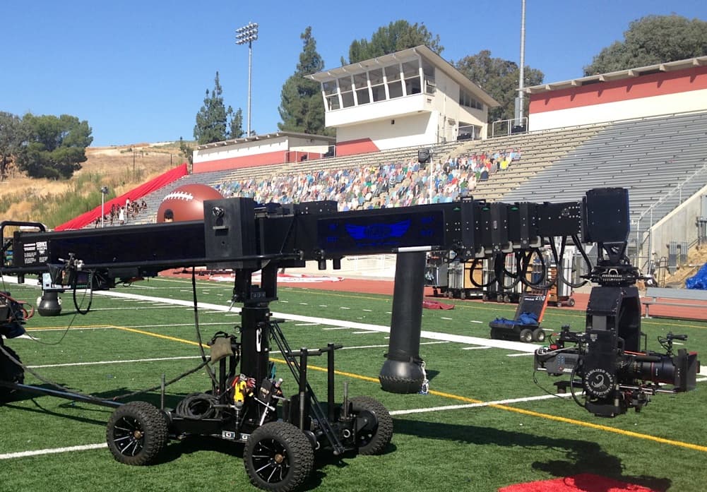 Scorpio Stabilized Head at football stadium