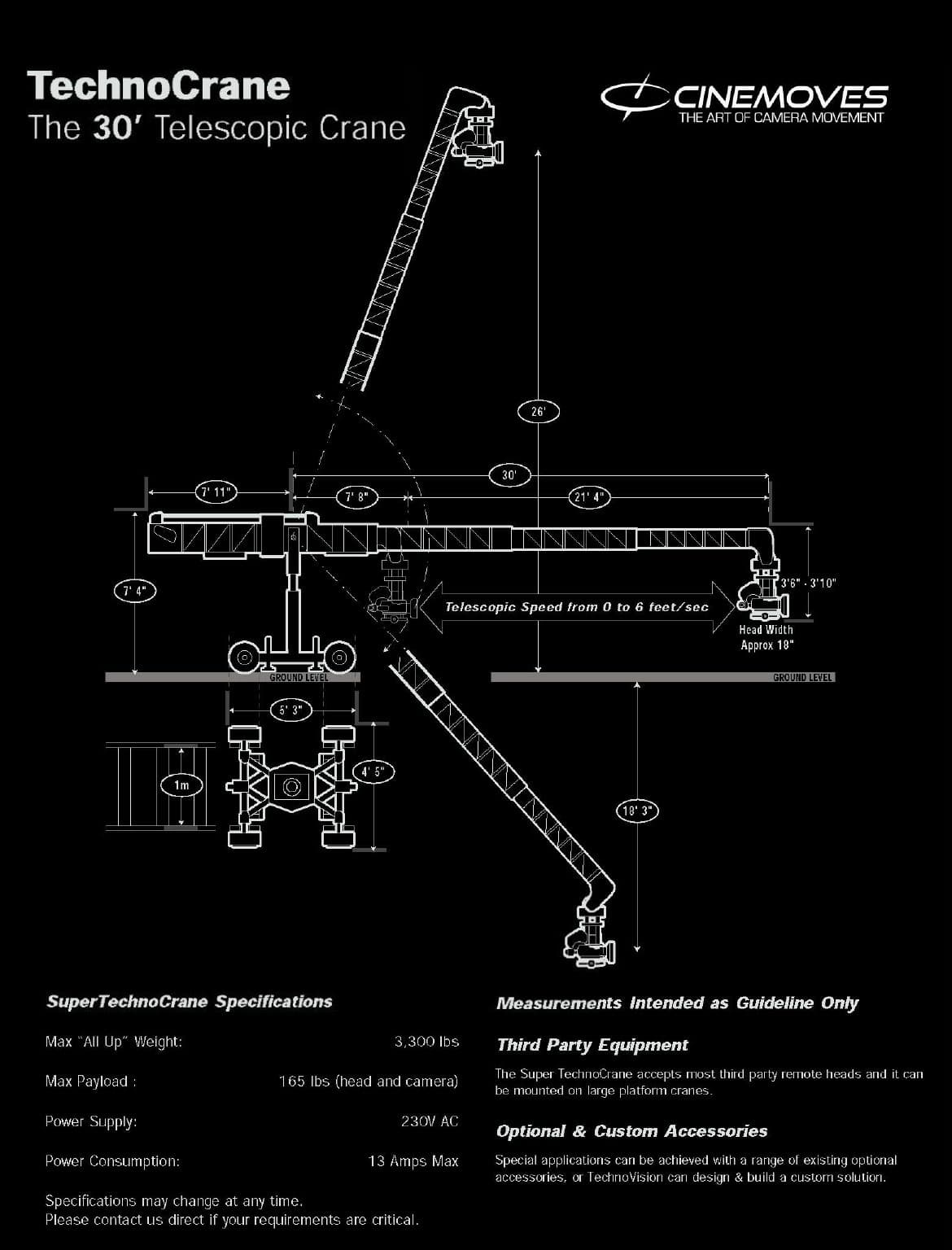 Techno 30' specifications