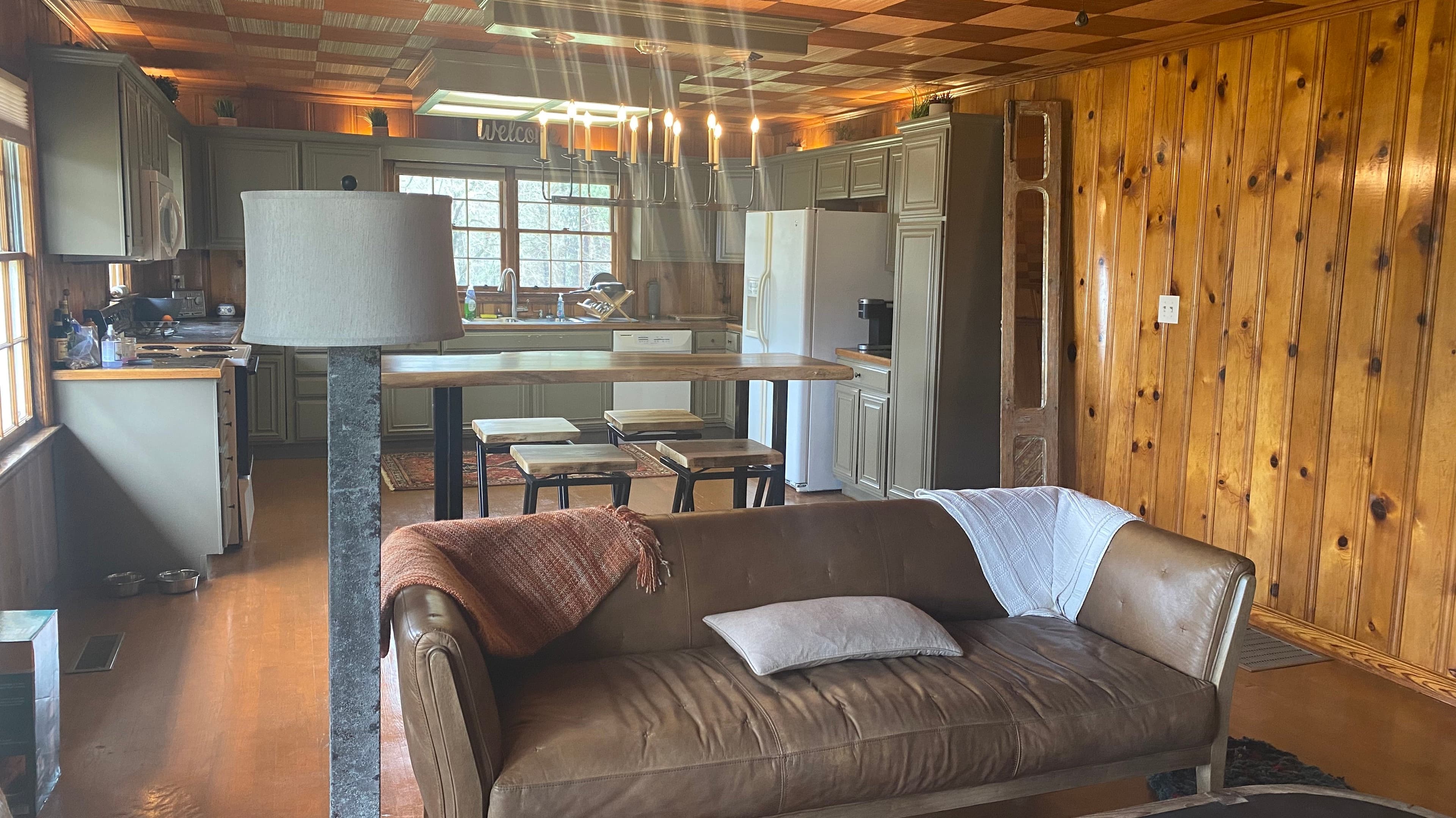 Living room and kitchen open plan
