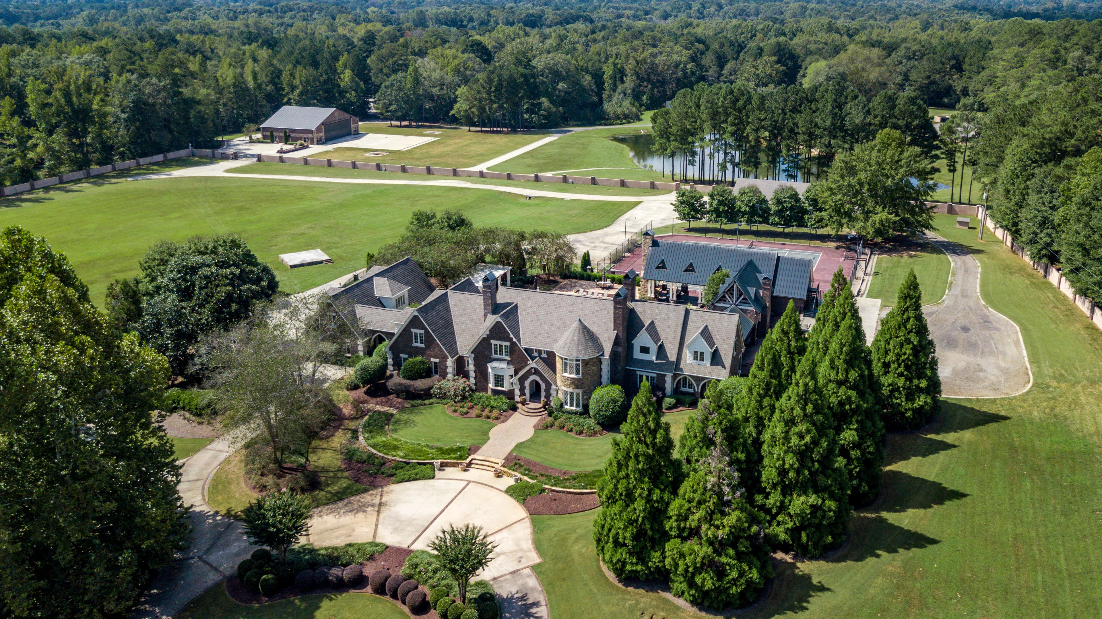Walker Estate aerial view